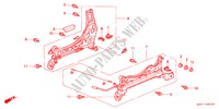 V. ZITTING COMPONENTEN (R.) (1) voor Honda ACCORD VTI 4 deuren 4-traps automatische versnellingsbak 2001