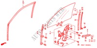 VOOR PORTIER RAMEN voor Honda ACCORD VTI-N 4 deuren 4-traps automatische versnellingsbak 2002