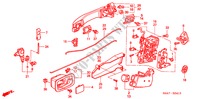 ACHTER PORTIER SLOTEN/ BUITEN HENDEL(3) voor Honda CR-V RV-I 5 deuren 4-traps automatische versnellingsbak 2003