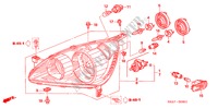 KOPLAMP('05) voor Honda CR-V EXECUTIVE 5 deuren 5-versnellings handgeschakelde versnellingsbak 2005