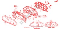 METER KOMPONENTEN (VISTEON)( '04) voor Honda CR-V RV-SI 5 deuren 5-versnellings handgeschakelde versnellingsbak 2002