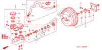 REM HOOFDCILINDER/ HOOFDSPANNING(LH) voor Honda CR-V LS 5 deuren 4-traps automatische versnellingsbak 2004