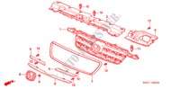 VOOR GRILLE('05) (2) voor Honda CR-V EXECUTIVE 5 deuren 4-traps automatische versnellingsbak 2005