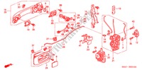 VOOR PORTIER SLOTEN/ BUITEN HENDEL(1) voor Honda CR-V LS 5 deuren 5-versnellings handgeschakelde versnellingsbak 2002