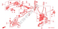 VOOR PORTIER SLOTEN/ BUITEN HENDEL(3) voor Honda CR-V RV-SI 5 deuren 4-traps automatische versnellingsbak 2002