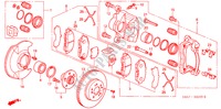 VOOR REM voor Honda CR-V SE-S 5 deuren 5-versnellings handgeschakelde versnellingsbak 2004