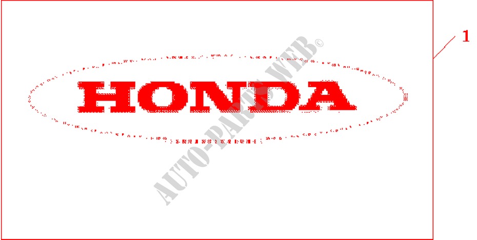 STICKER voor Honda CR-V SE 5 deuren 5-versnellings handgeschakelde versnellingsbak 2004