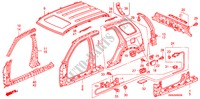 BUITEN PANELEN/DAK PANEEL voor Honda CR-V EXECUTIVE 5 deuren 4-traps automatische versnellingsbak 2006