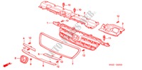 VOOR GRILLE(1) voor Honda CR-V EXECUTIVE 5 deuren 4-traps automatische versnellingsbak 2006