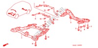 VOOR SUB FRAME/ KRUIS BALK voor Honda CR-V SE-E 5 deuren 4-traps automatische versnellingsbak 2006