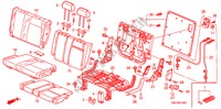 ACHTER ZITTING(L.) voor Honda MR-V EX 5 deuren 5-traps automatische versnellingsbak 2006