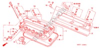 CILINDERKOP AFDEKKING ('05 ) voor Honda MR-V EXL 5 deuren 5-traps automatische versnellingsbak 2006