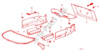 ACHTER HOUDER/KOFFERBAK ZIJDE HOUDER(4DE) voor Honda ACCORD BASIC 4 deuren 5-versnellings handgeschakelde versnellingsbak 1983