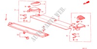 ACHTER PLANK(2DE) voor Honda ACCORD EX 3 deuren 3-traps automatische versnellingsbak 1983