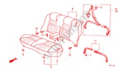 ACHTER ZITTING/VEILIGHEIDSGORDEL(4DE) voor Honda ACCORD BASIC 4 deuren 5-versnellings handgeschakelde versnellingsbak 1983