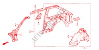 CHASSIS STRUKTUUR(5)(2DE) voor Honda ACCORD EX 3 deuren 3-traps automatische versnellingsbak 1983
