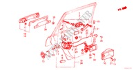 ACHTER PORTIER SLOT(4DE) voor Honda ACCORD EX 1600 4 deuren 5-versnellings handgeschakelde versnellingsbak 1984