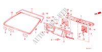 ACHTERKLEP VOERING/ ACHTER PANEEL VOERING(3DE) voor Honda ACCORD EX 1800 3 deuren 4-traps automatische versnellingsbak 1984