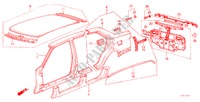 CHASSIS STRUKTUUR(4)(4DE) voor Honda ACCORD EX-R 4 deuren 4-traps automatische versnellingsbak 1984