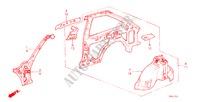 CHASSIS STRUKTUUR(5)(3DE) voor Honda ACCORD EX 1800 3 deuren 5-versnellings handgeschakelde versnellingsbak 1984