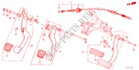 KOPPELINGPEDAAL/REMPEDAAL voor Honda ACCORD STD 3 deuren 5-versnellings handgeschakelde versnellingsbak 1985