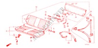 ACHTER ZITTING/VEILIGHEIDSGORDEL voor Honda JAZZ STD 3 deuren 4-versnellings handgeschakelde versnellingsbak 1984