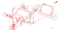 ACHTERKLEP voor Honda JAZZ STD 3 deuren 4-versnellings handgeschakelde versnellingsbak 1984