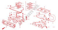 CARBURATEUR ISOLATIE/ SPRUITSTUK voor Honda JAZZ STD 3 deuren 4-versnellings handgeschakelde versnellingsbak 1985