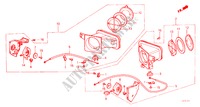 FRISSE LUCHT OPENINGEN (B,F,G,P,S,W,X) voor Honda JAZZ DX 3 deuren 3-traps automatische versnellingsbak 1985