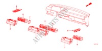 FRISSE LUCHT PANEEL voor Honda JAZZ DX 3 deuren 3-traps automatische versnellingsbak 1985