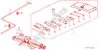 GEREEDSCHAP/KRIK voor Honda JAZZ STD 3 deuren 4-versnellings handgeschakelde versnellingsbak 1984