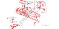 INSTRUMENTEN PANEEL voor Honda JAZZ STD 3 deuren 4-versnellings handgeschakelde versnellingsbak 1984