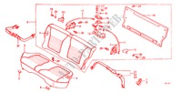 ACHTER ZITTING COMPONENT (WAGON) voor Honda CIVIC WAGON DX     SWITZERLAND 5 deuren 3-traps automatische versnellingsbak 1983