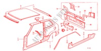 CHASSIS STRUKTUUR(3DE) voor Honda CIVIC STD 3 deuren 4-versnellings handgeschakelde versnellingsbak 1982