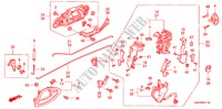 ACHTER PORTIER SLOT/BUITEN HENDEL(2) voor Honda JAZZ 1.2S-S 5 deuren 5-versnellings handgeschakelde versnellingsbak 2002