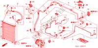 AIRCONDITIONER (SLANGEN/PIJPEN)(RH) voor Honda JAZZ 1.4SE 5 deuren CVT versnellingsbak 2002