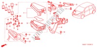 BEDIENINGSEENNEID(MOTORRUIMTE)(RH) voor Honda JAZZ 1.4SES 5 deuren 5-versnellings handgeschakelde versnellingsbak 2002