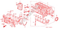 CILINDERBLOK/OLIEPAN voor Honda JAZZ 1.4SE 5 deuren 5-versnellings handgeschakelde versnellingsbak 2002