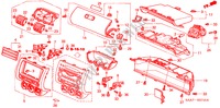 INSTRUMENTEN AFWERKING(PASSAGIERZIJKANT) (LH) voor Honda JAZZ 1.2ES 5 deuren 5-versnellings handgeschakelde versnellingsbak 2002