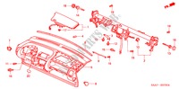 INSTRUMENTEN PANEEL(LH) voor Honda JAZZ 1.2LS 5 deuren 5-versnellings handgeschakelde versnellingsbak 2002
