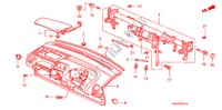 INSTRUMENTEN PANEEL(RH) voor Honda JAZZ 1.4S 5 deuren 5-versnellings handgeschakelde versnellingsbak 2003