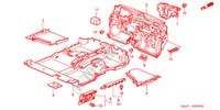 VLOERMAT voor Honda JAZZ 1.2S-S 5 deuren 5-versnellings handgeschakelde versnellingsbak 2002