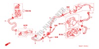 WATERSLANG(2) voor Honda JAZZ 1.4ES 5 deuren 5-versnellings handgeschakelde versnellingsbak 2003