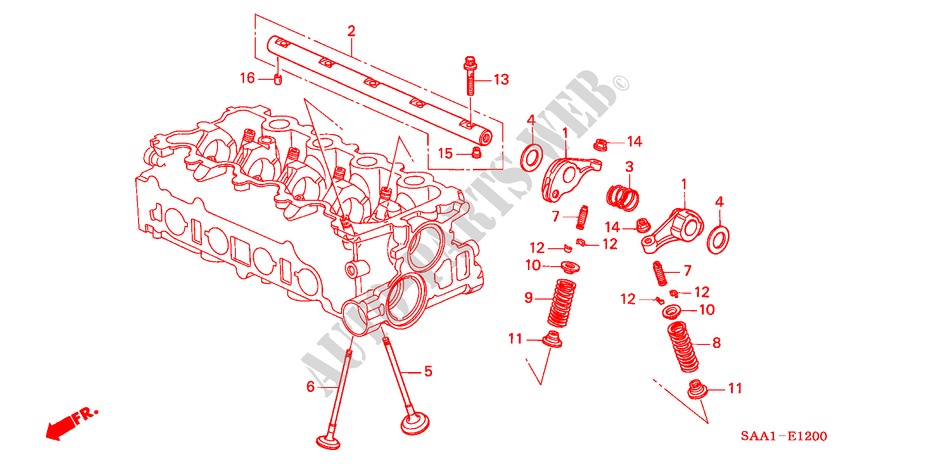 KLEP/ZWAAI ARM voor Honda JAZZ 1.4S-W 5 deuren 5-versnellings handgeschakelde versnellingsbak 2002