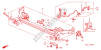 ACHTER AS voor Honda JAZZ 1.4 ES 5 deuren 5-versnellings handgeschakelde versnellingsbak 2004