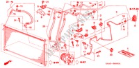AIRCONDITIONER (SLANGEN/PIJPEN)(LH) voor Honda JAZZ 1.4 ES 5 deuren CVT versnellingsbak 2004