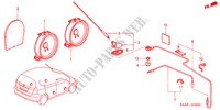 ANTENNE/LUIDSPREKER(LH) voor Honda JAZZ 1.4 ES 5 deuren 5-versnellings handgeschakelde versnellingsbak 2004