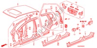 BUITEN PANELEN/ACHTER PANEEL voor Honda JAZZ 1.4 LS 5 deuren 5-versnellings handgeschakelde versnellingsbak 2005