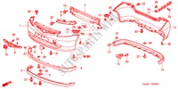 BUMPERS('04) voor Honda JAZZ 1.2 LS 5 deuren 5-versnellings handgeschakelde versnellingsbak 2004