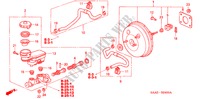 REM HOOFDCILINDER/ HOOFDSPANNING(1) voor Honda JAZZ 1.4 SE 5 deuren CVT versnellingsbak 2004